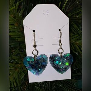 Resin dangle earrings